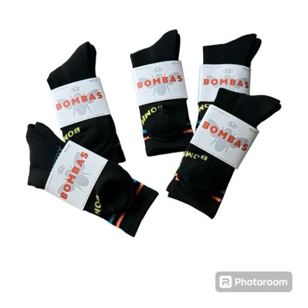 Bombas socks multicolor‎ sz medium calf unisex mens women Honeycomb arch support